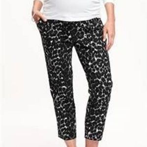 Old Navy gray leopard Harper pants